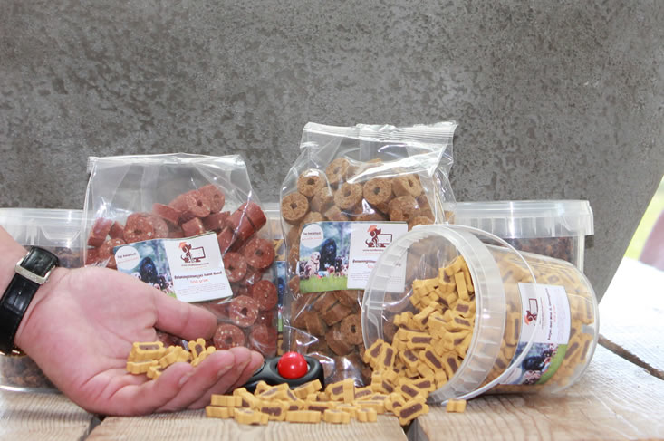 Gezonde trainingssnoepjes hond